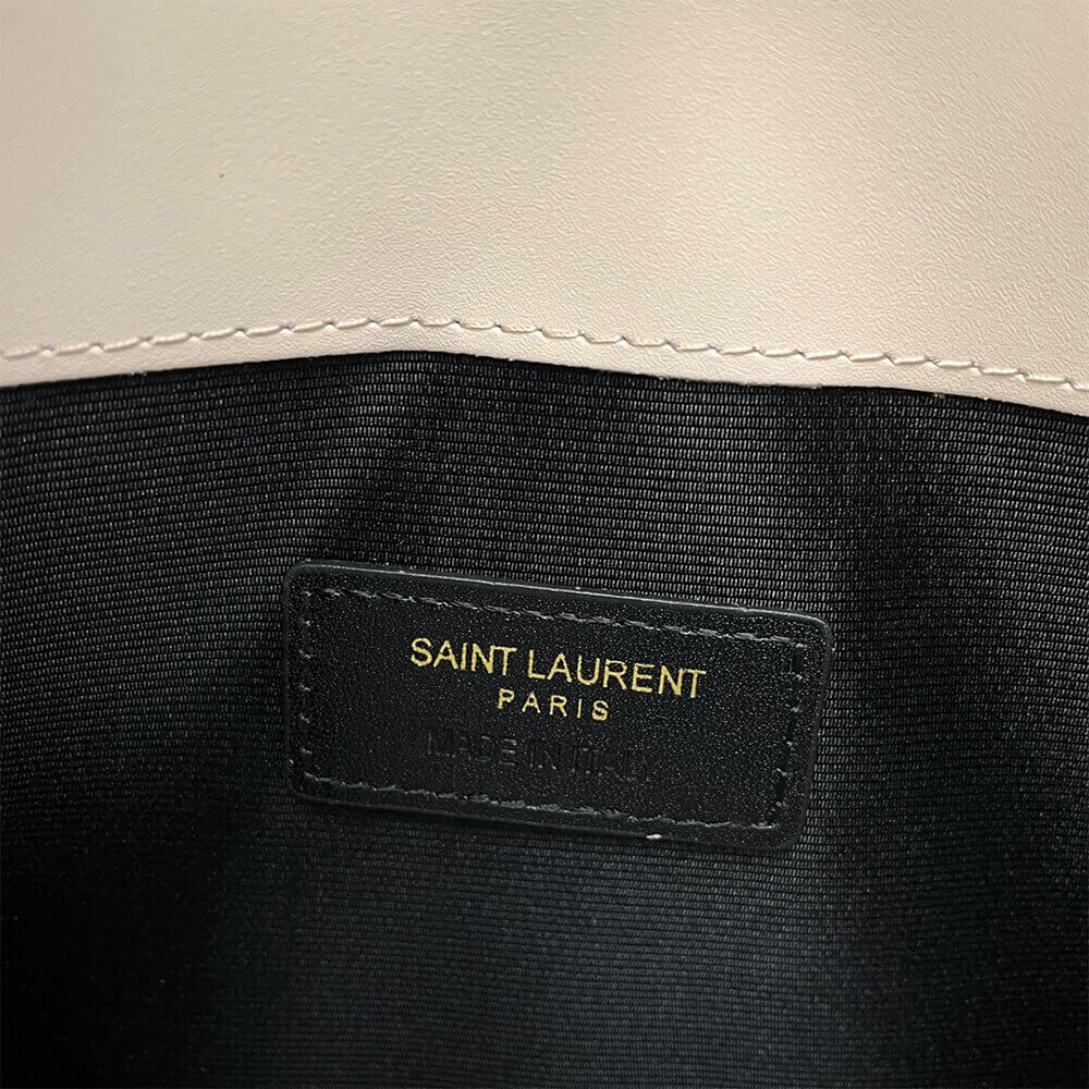 YSL UPTOWN POUCH IN GRAIN DE POUDRE EMBOSSED LEATHER