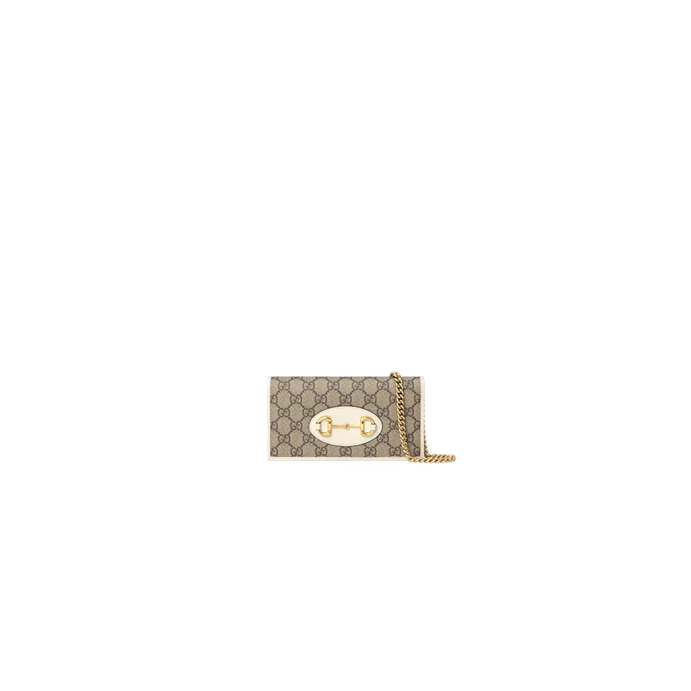 G*u*i horse buckle 1955 chain wallet