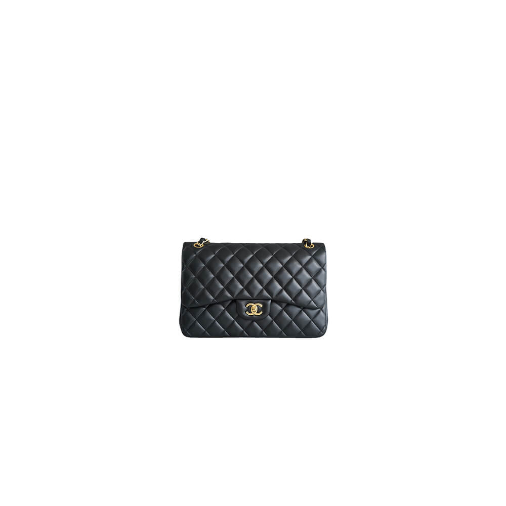 Ch*el large classic handbag(high-end grade)