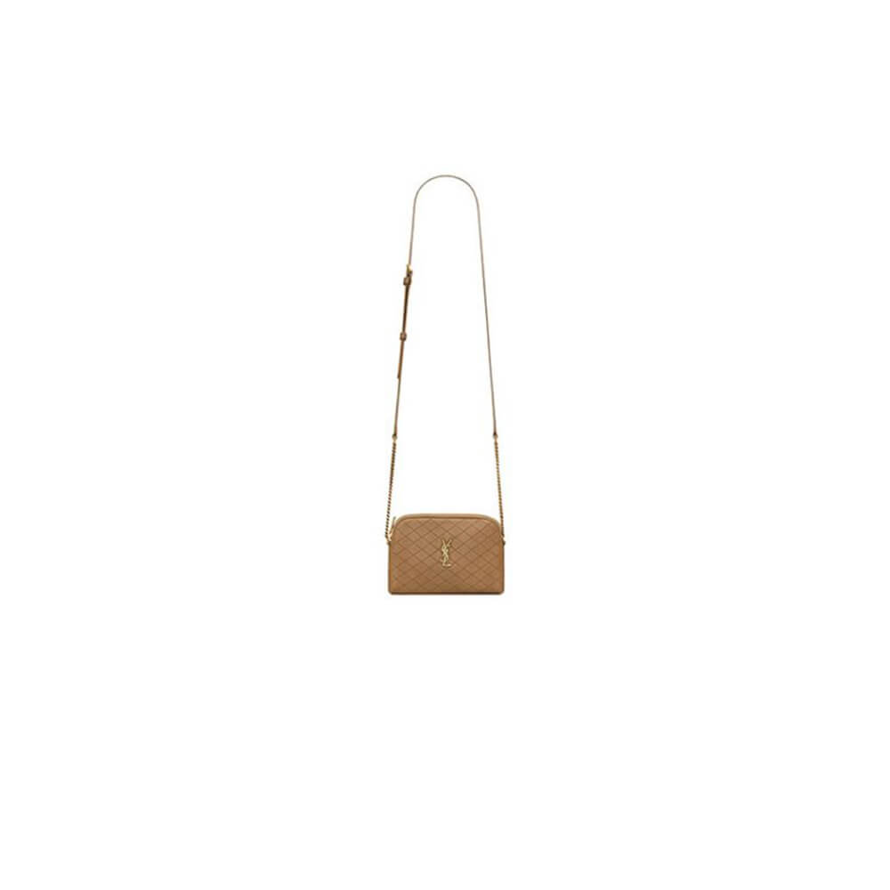 YSL Gaby zipped pouch in quilted lambskin