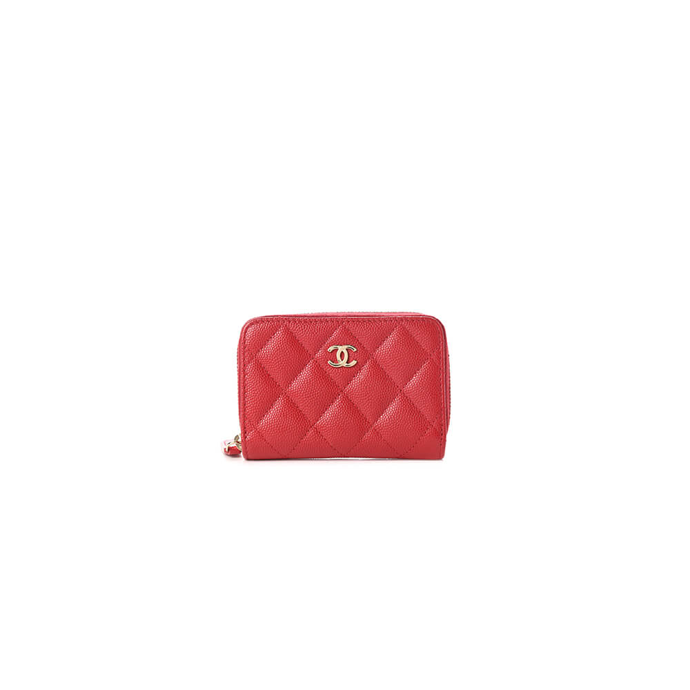 Ch*el classic zipper coin wallet