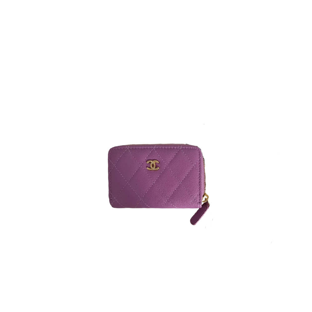 Ch*el classic zipper coin wallet