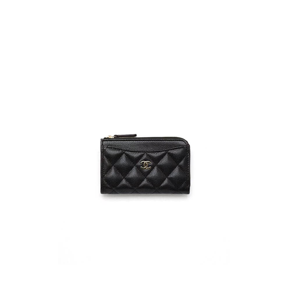 Ch*el classic zipped card holder