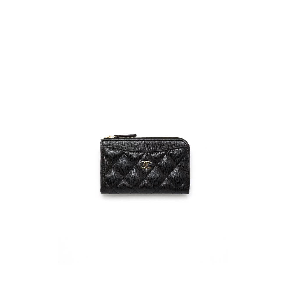 Ch*el classic zipped card holder