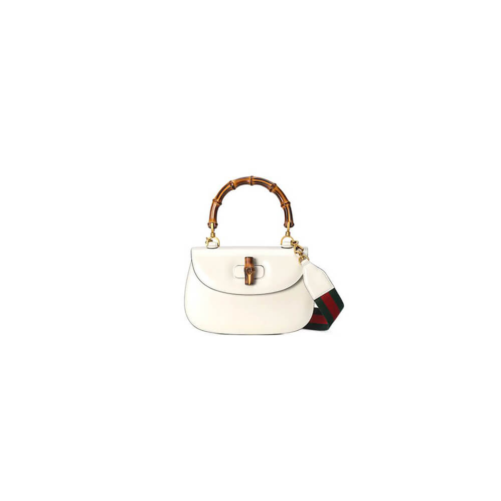 G*u*i bamboo 1947 medium top handle bag