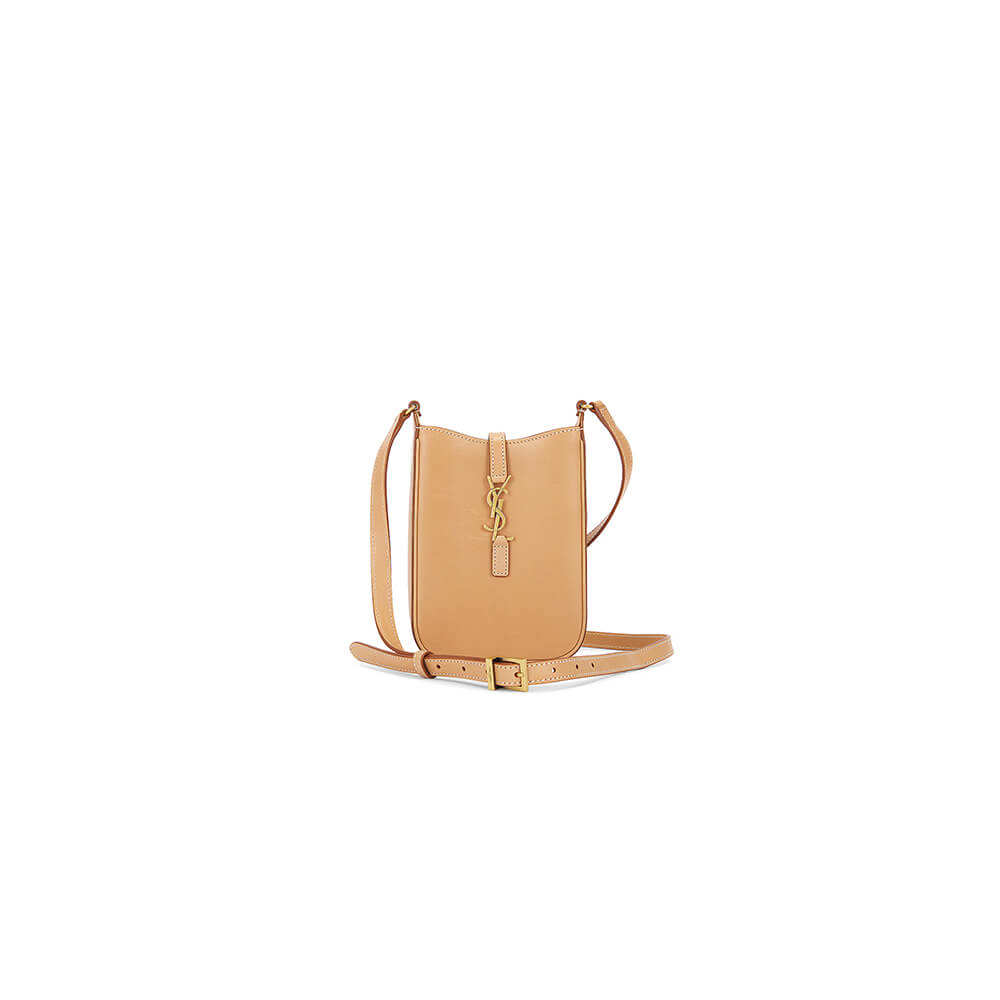 YSL Le 5 à 7 mini vertical bag in shiny leather