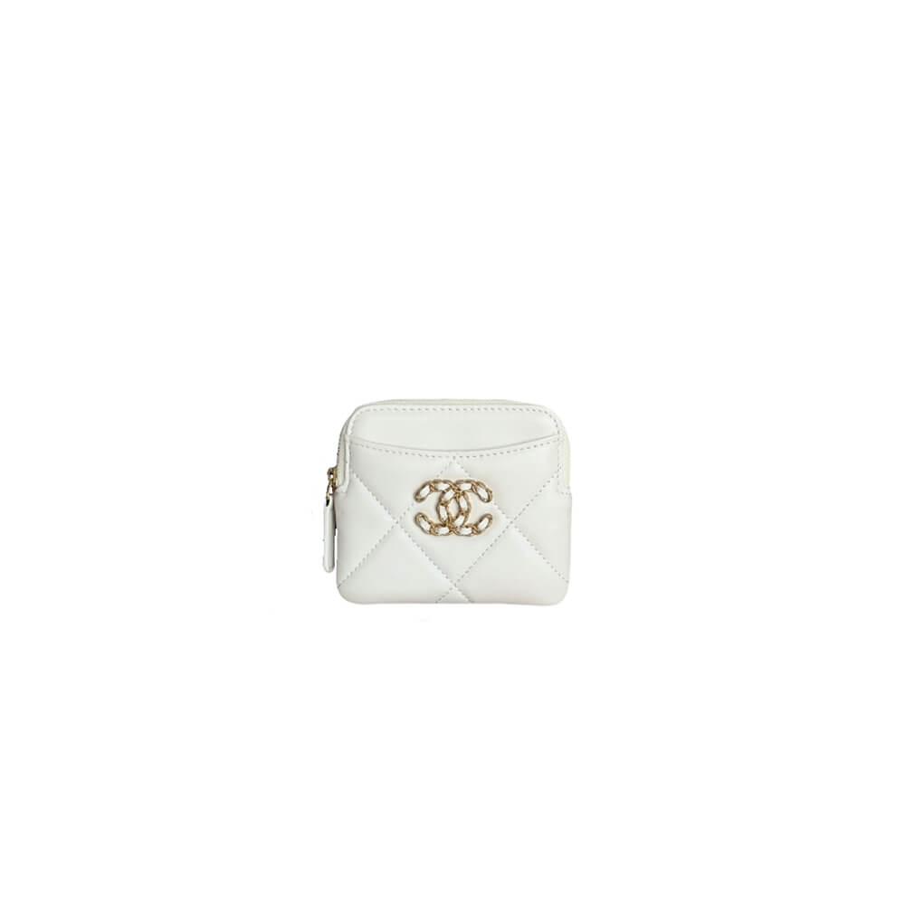 Ch*el 19 zipped coin purse