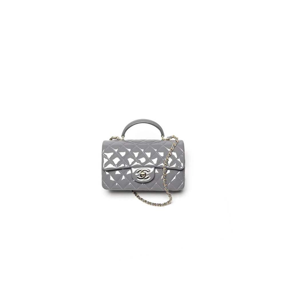 Ch*el mini classic handbag with top handle