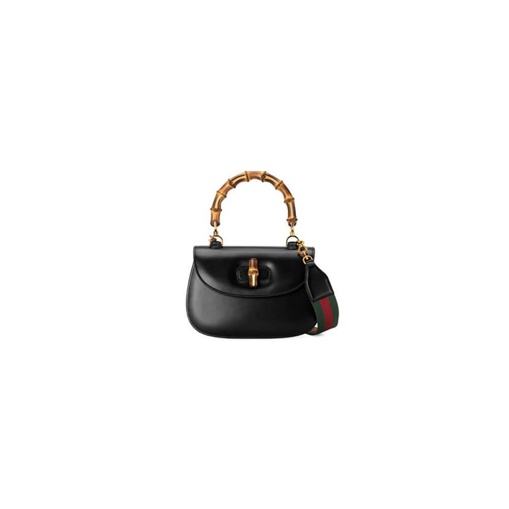 G*u*i bamboo 1947 medium top handle bag