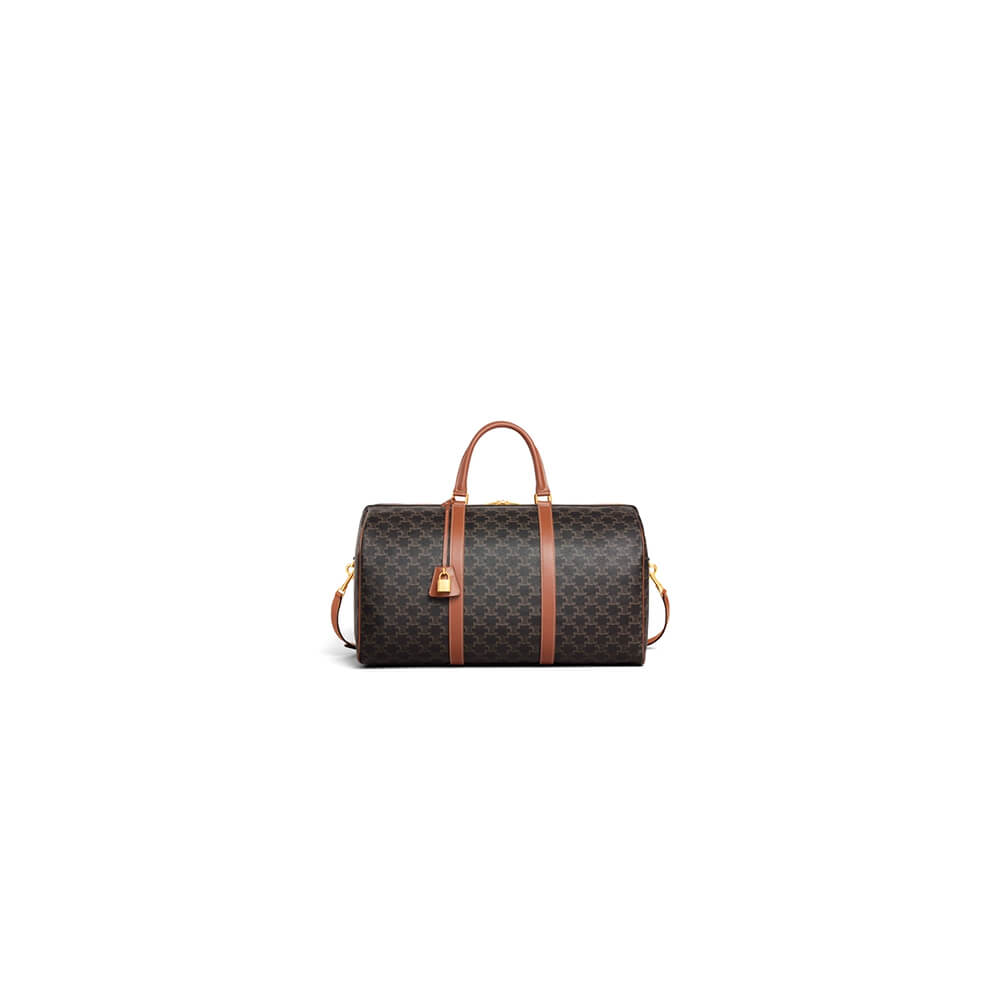 Ce**e large travel bag in logo print and calfskin