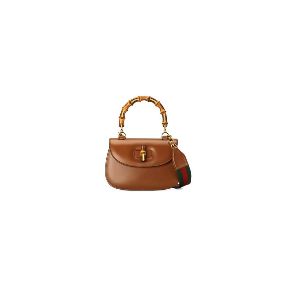 G*u*i bamboo 1947 medium top handle bag