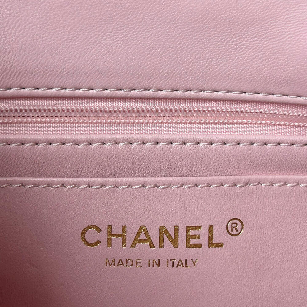 Ch*el mini classic handbag with top handle