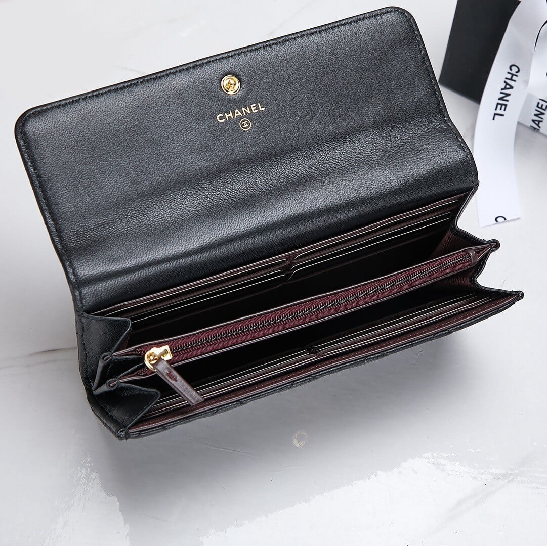 Ch*el classic long wallet