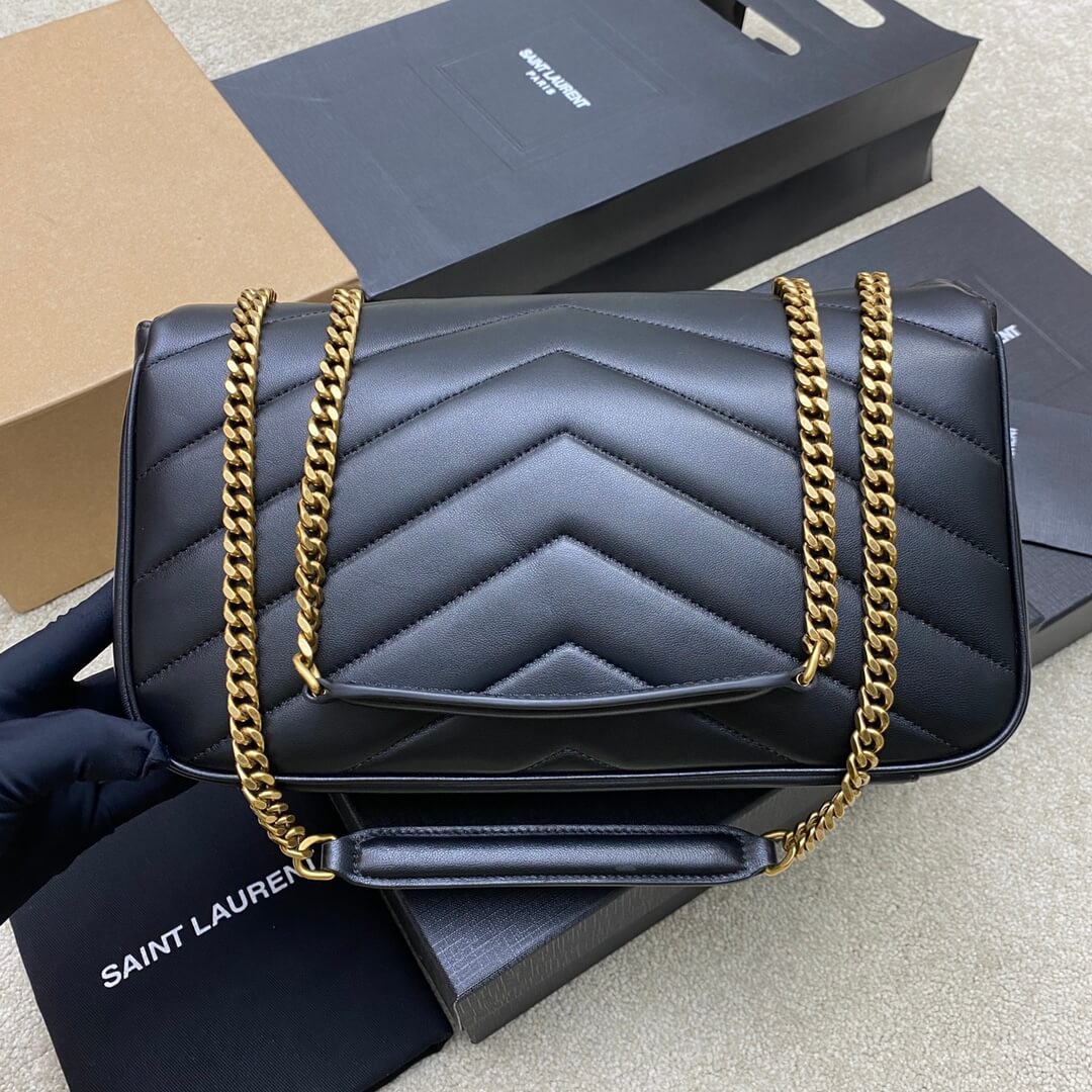 YSL LOULOU medium in MATELASSÉ lambskin